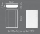 ZOCCOLO IN GESSO