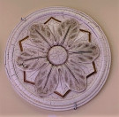 ROSONE IN GESSO DECORATO