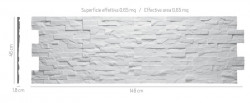 PANNELLO DECORATIVO TRIDIMENSIONALE IN GESSO