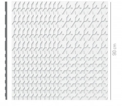 PANNELLO DECORATIVO TRIDIMENSIONALE IN GESSO