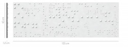 PANNELLO DECORATIVO TRIDIMENSIONALE IN GESSO